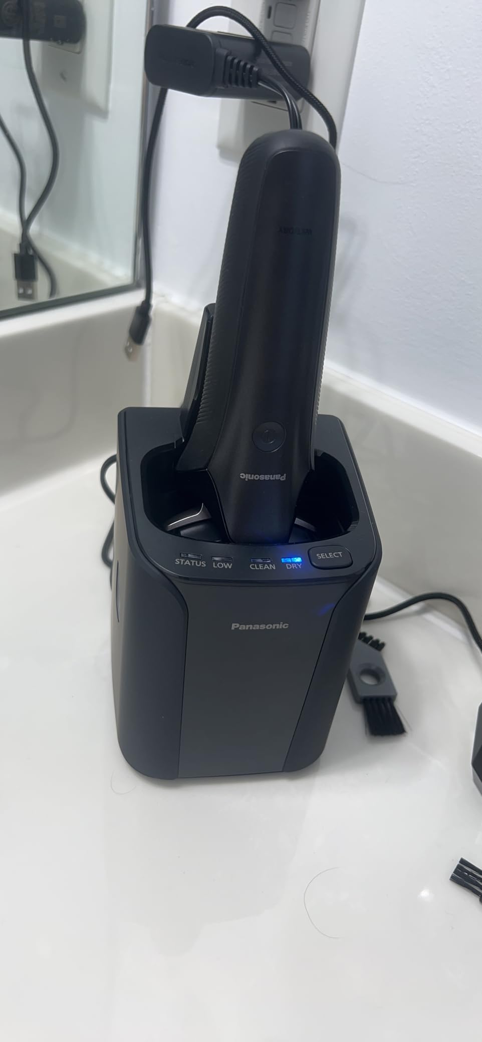 Panasonic ARC6 Electric Razor for Men Face, Wet/Dry Foil Shaver, Premium Automatic Cleaning and Charging Station, Ultra-Fast 6-Blade & Pop-Up Trimmer, ES-LS9A-K (Black) customer photo 1