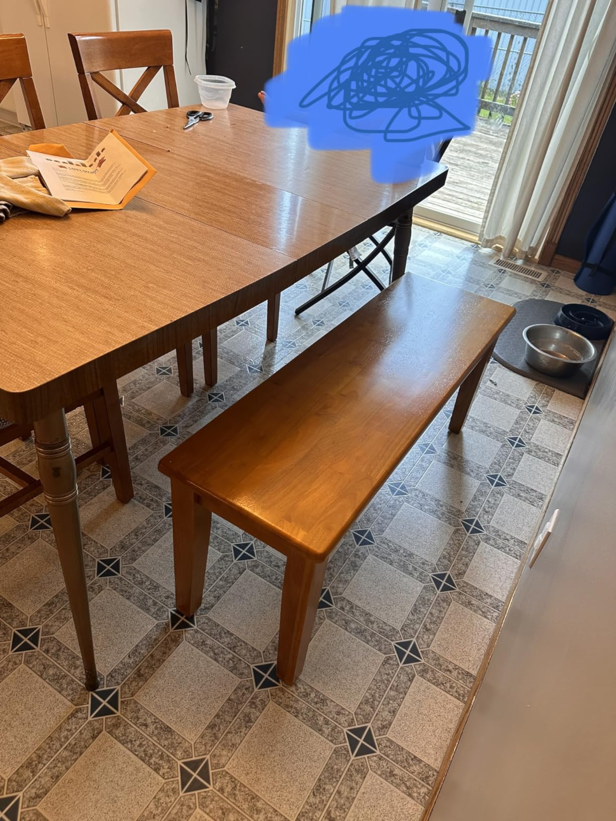 Boraam Shaker Backless Wood Bench, Aspen Valley customer photo 2