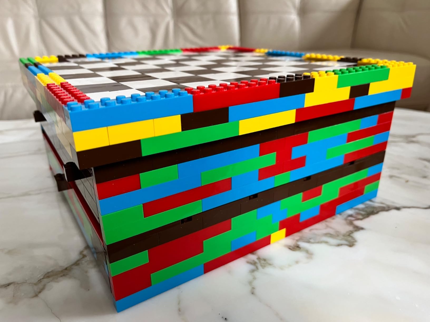 Building Block Chess Set - 1,024 Pcs Build Your Own Chess - Game Pieces & Board, Compatible with The Major Brand of Building Blocks customer photo 2