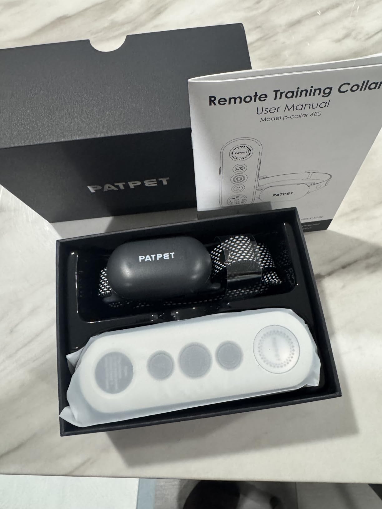 PATPET Shock Collar for Dogs - 4000FT Dog Training Collar with Remote, IPX7 Waterproof 4 Modes(Beep/Vibration/Shock/Safe) Dog Shock Collar, Rechargeable E-Collar for Small Medium Large Dogs customer photo 1