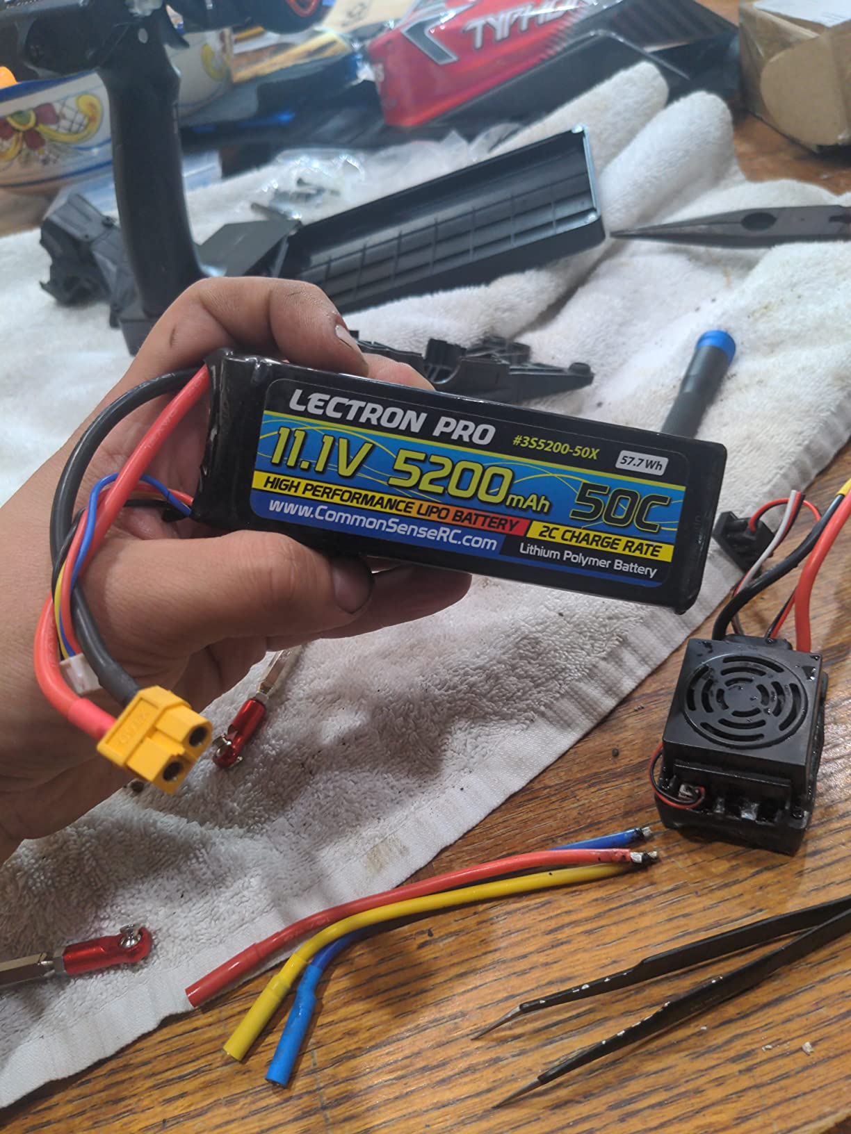 GoolRC Waterproof 3660 3800KV Brushless Motor with 60A ESC Combo Set for 1/10 RC Car Truck Waterproof Motor customer photo 2