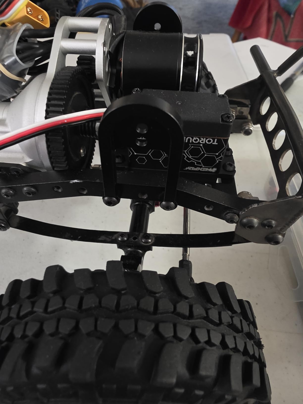 2pcs Aluminum Front/Rear Shock Tower Hoops Bracket Mount for 1/10 RC CAR RC4WD Gelande II Chassis (Front Shock Hoops) customer photo 1