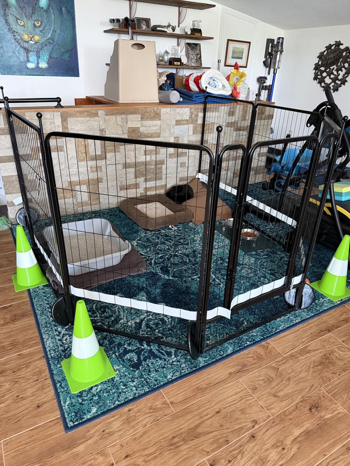FXW Rollick Unleashed Dog Playpen for Indoor, Yard, RV Camping, 40 inch 16 Panels for Medium and Large Dogs, Patented customer photo 1