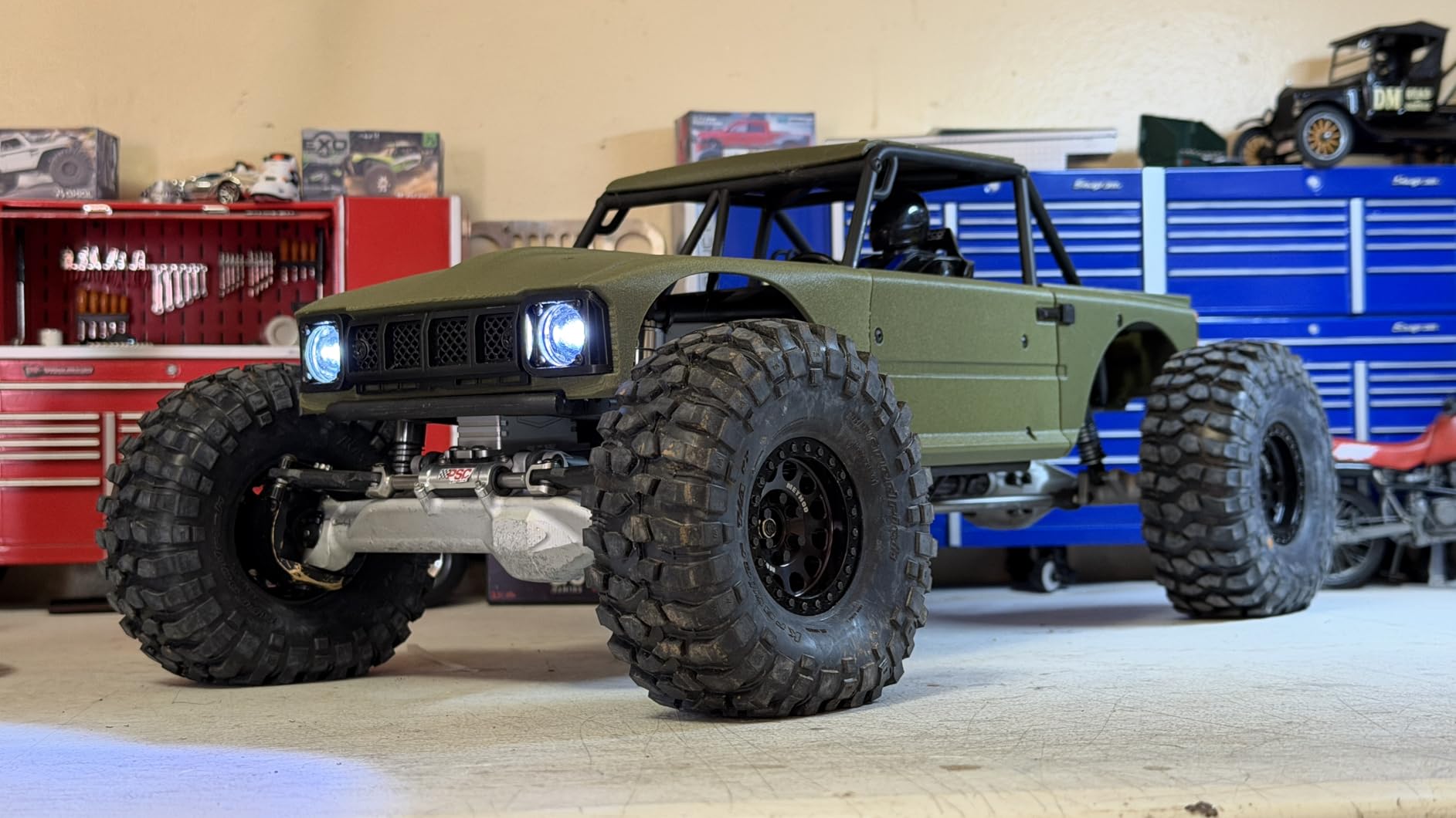 RC LED Lights Headlights Angel Eye Lights for VP VS4-10 Phoenix 1/10 RC Off-Road Car customer photo 2