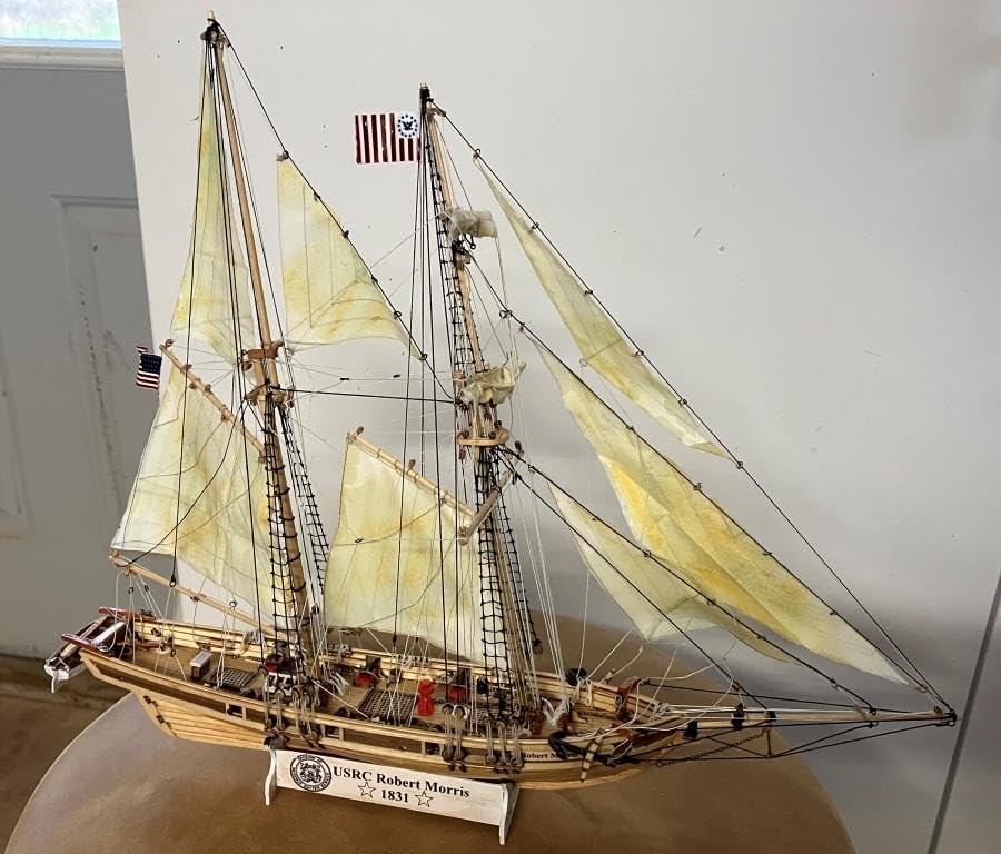Wood Model Kits - Scale 1/70 US New Port 1830 Sail Boat Wooden Model, with Accessories customer photo 1
