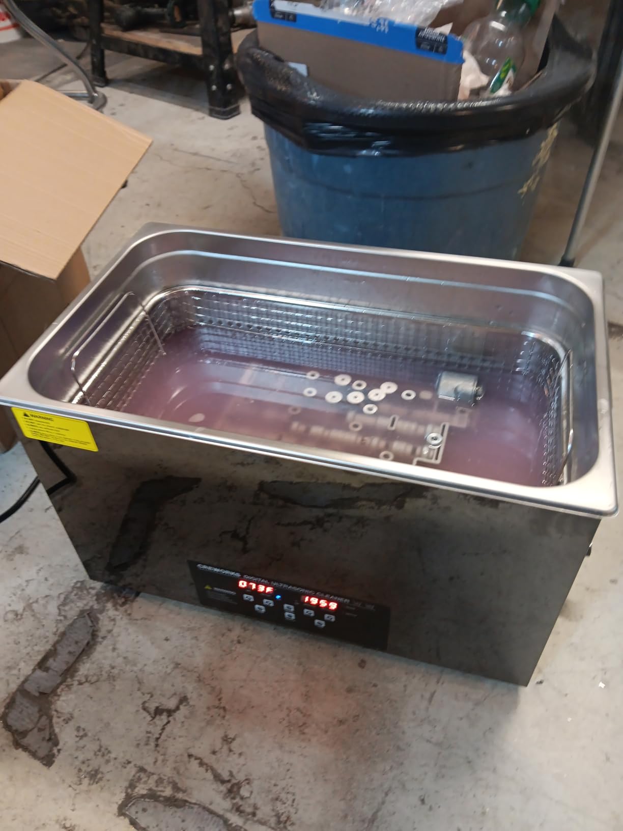 10L Digital Ultrasonic Cleaning Machine with Degas and Gentle Mode, 240W Ultrasonic Cleaner Machine with Heater and Timer, 2.6 gal Ultrasound Cleaner for Retainer Watch Auto Tool Machine Part customer photo 1