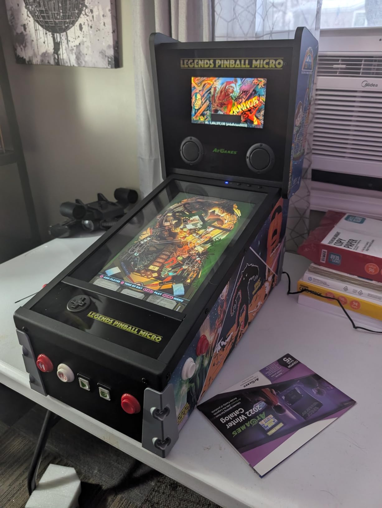 Legends Pinball Micro, Arcade Machine Console, Classic Retro Video Games, 50 Built in Licensed Pinball Games, WiFi, HDMI, Bluetooth customer photo 2