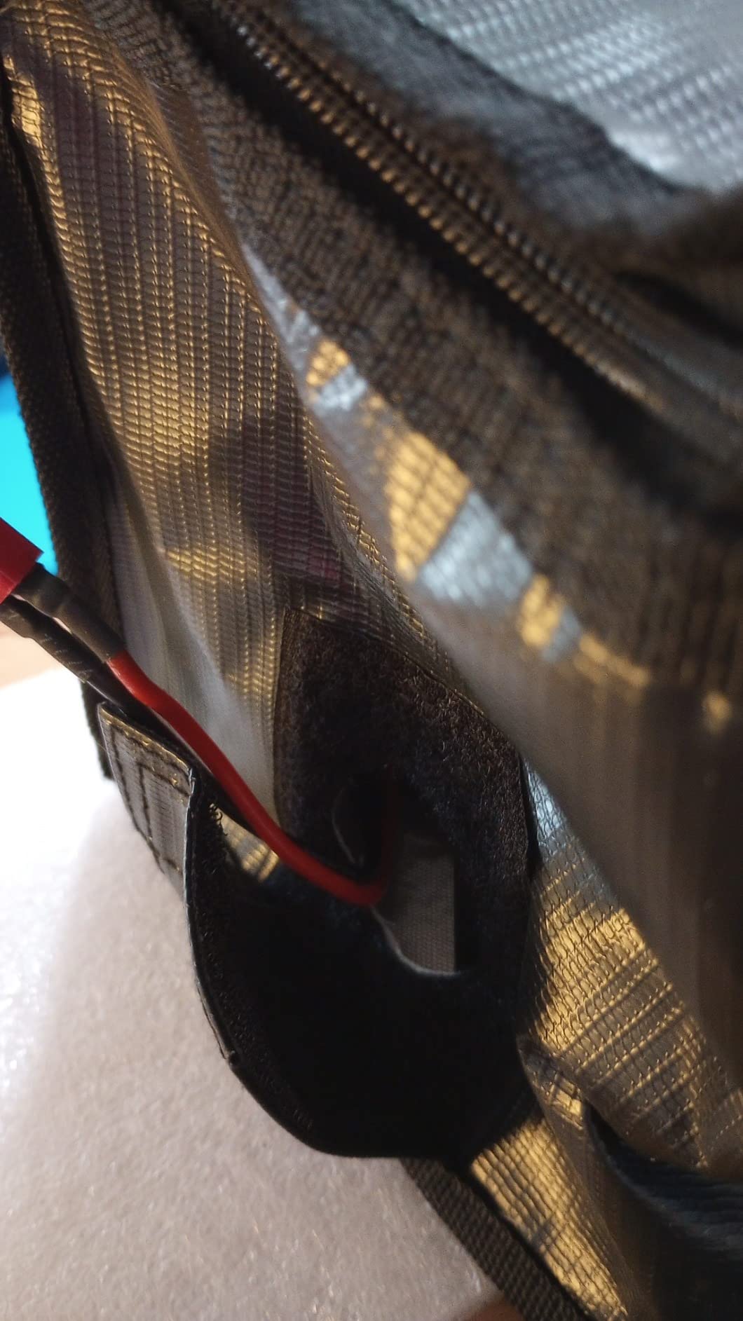 Zeee Lipo Safe Ebike Battery Fireproof Charging Bag Explosionproof Lipo Battery Bag Large Capacity for Storage Charging (19.3 * 5.9 * 5.9in) customer photo 1