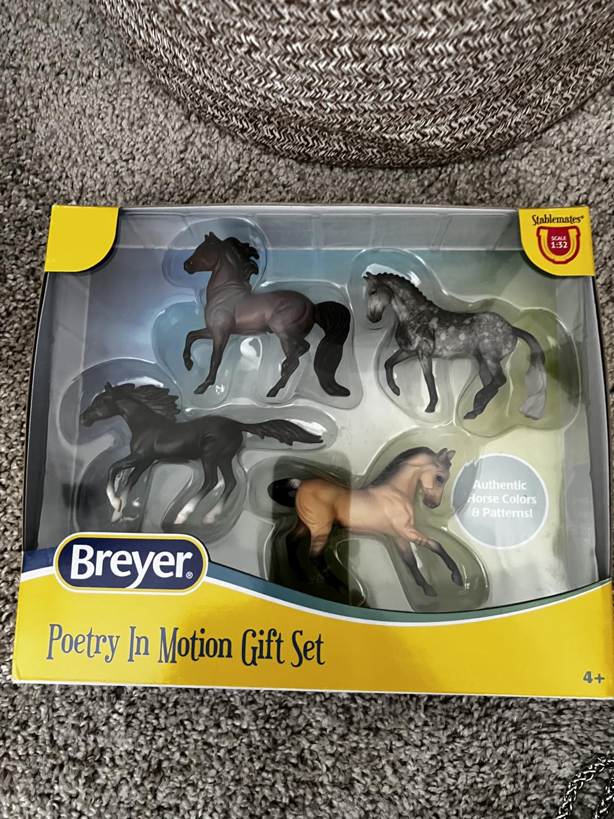 Horses Stablemates Poetry in Motion | 4 Horse Set | Horse Toy | Horse Figurines | 3.75