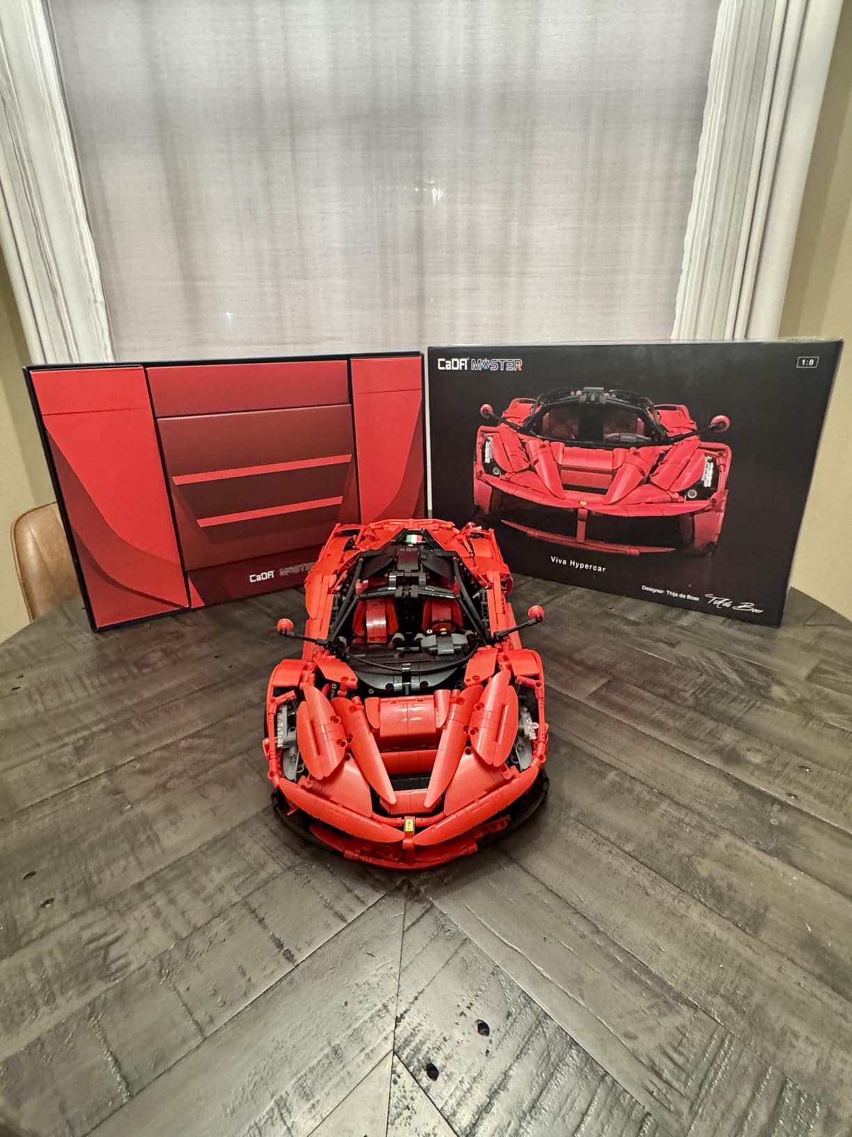 CaDA Master C61505W LaFer Supercar Building Set, 1:8 Scale Sports Car Building Blocks Kit for Adults, Collectible Motorsport MOC Car Toy Gift for Men Teens - 4739 Pcs customer photo 2
