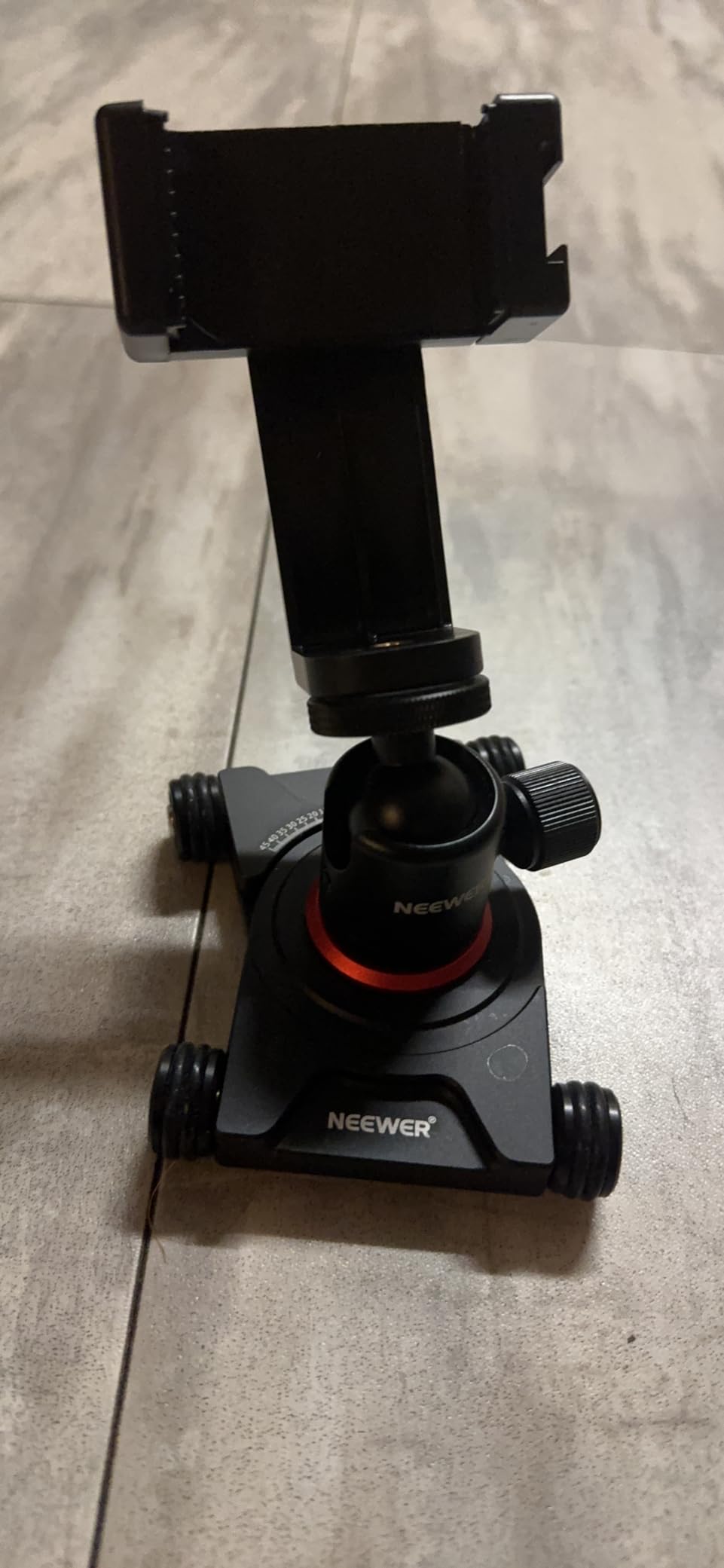 NEEWER Camera Slider Dolly with Ball Head & Phone Clamp, 4 Wheeled Tabletop Dolly Manual Skater with 360 Degree Panorama Compatible with DSLR Camera Video Camcorder GoPro iPhone and Android Smartphone, SD001 customer photo 2