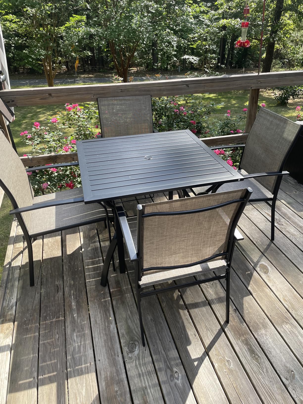 SUNSHINE VALLEY 5 Piece Patio Dining Set for 4, 42