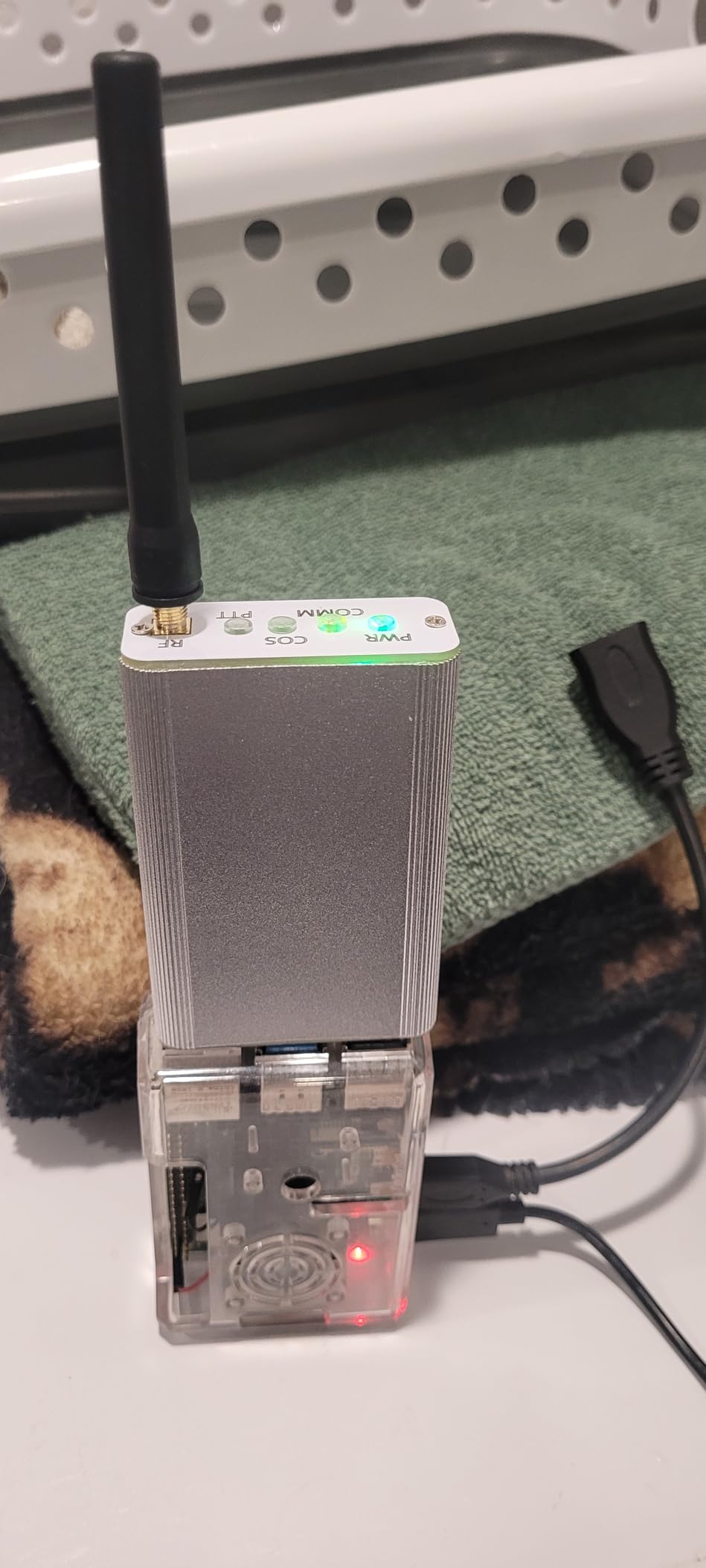 AURSINC Shari PiHat - Portable SA818 Ham Allstar Radio Interface Raspberry Pi Hosted Allstar Node with USB-C Power, Compatible with Raspberry Pi 2/3/4/5, UHF 420-450MHz/70cm Amateur Radio Operators customer photo 1