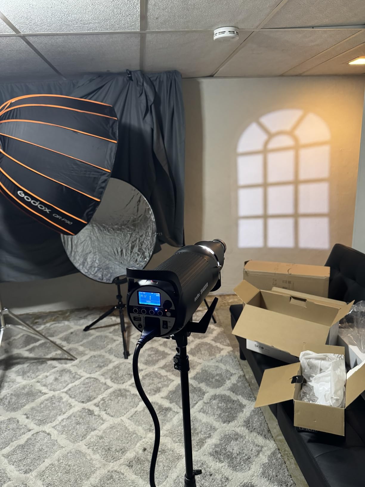 Godox SK400II-V 400Ws Photo Studio Strobe Monolight with Bowens Mount & LED, GN65, 0.1-1.5s Recycle Time, 10W LED Modeling Lamp for Studio Product Photography, Portraits Shooting customer photo 1
