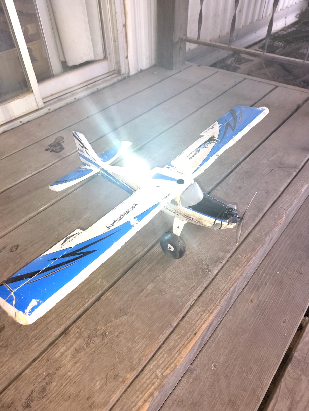 E-flite RC Airplane UMX Turbo Timber Evolution BNF Basic Transmitter Battery and Charger Not Included with AS3X and Safe EFLU8950 Airplanes B&F Electric customer photo 1