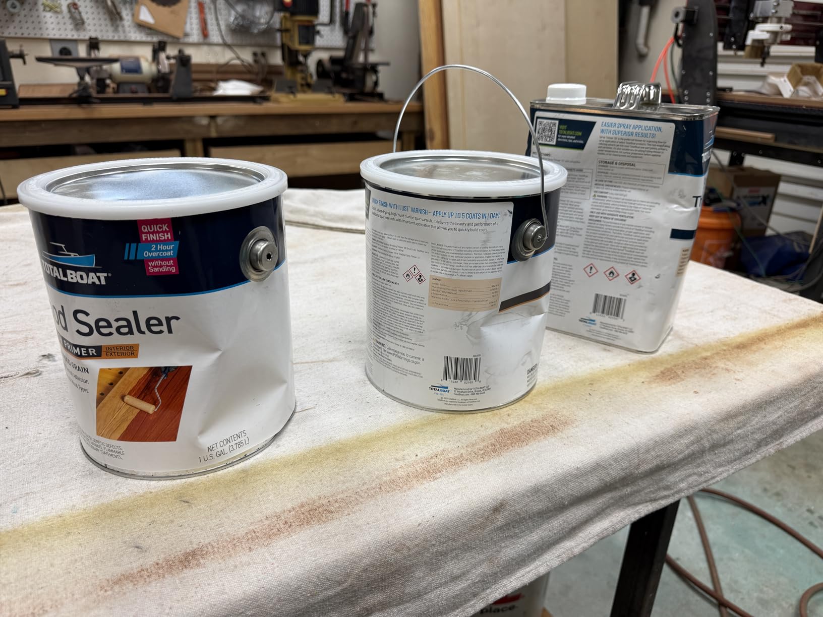 TotalBoat Wood Sealer - Marine Grade Sanding Sealer and Pre Varnish Primer for Boats and Wood (Gallon) customer photo 1