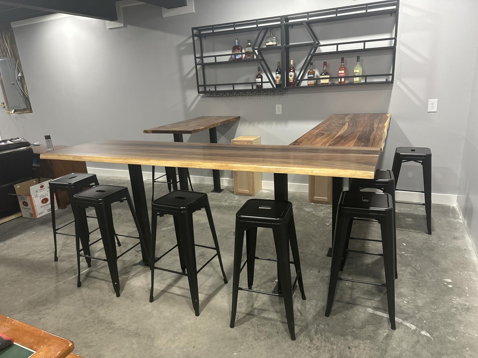 Furmax 30 Inch Metal Bar Stools Set of 4 customer photo 2