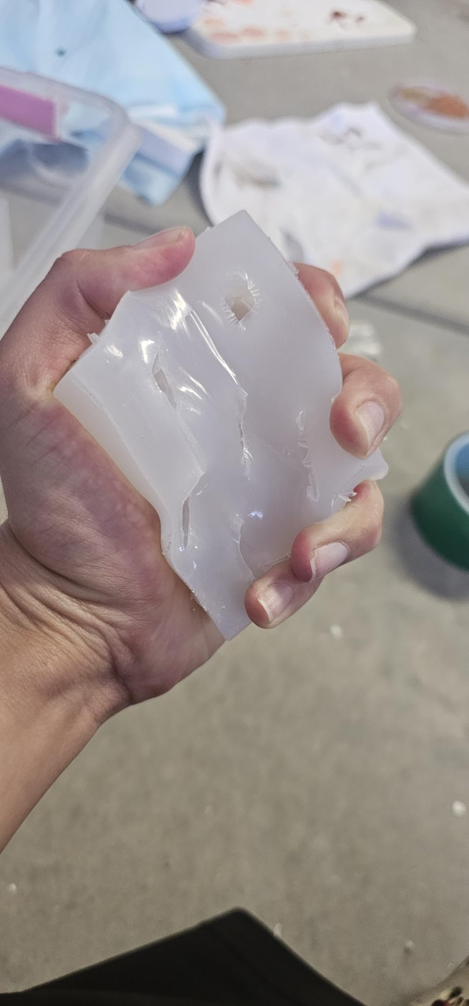 CHANGTIKEJI Silicone Mold Making Kit,64OZ Super Elastic Liquid Silicone for Mold Maker, Fast Cure Translucent Silicone Rubber for Casting Resins Mold,Silicone Mold,Candle Mold,Soap Mold,Food Mold customer photo 2