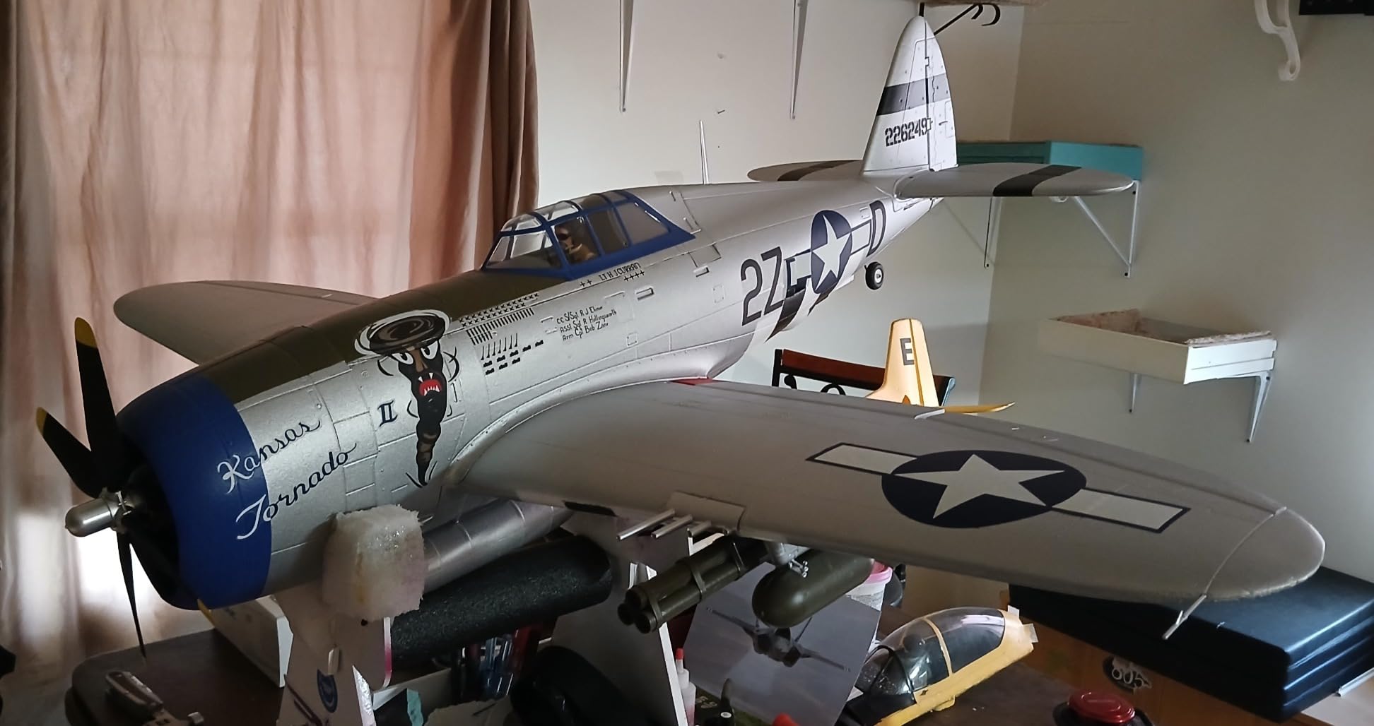 E-flite P-47 Razorback 1.2m BNF Basic with AS3X and Safe Select customer photo 1