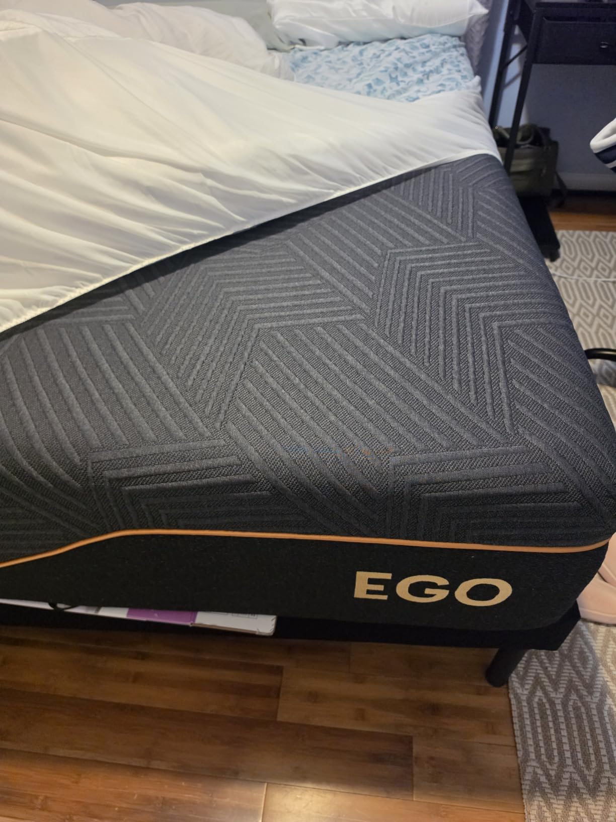 EGOHOME 14 Inch Firm Queen Mattress, Memory Foam Mattress with Cooling Cover, Bed in a Box, CertiPUR-US Certified, Breathable and Supportive, Made in USA customer photo 1