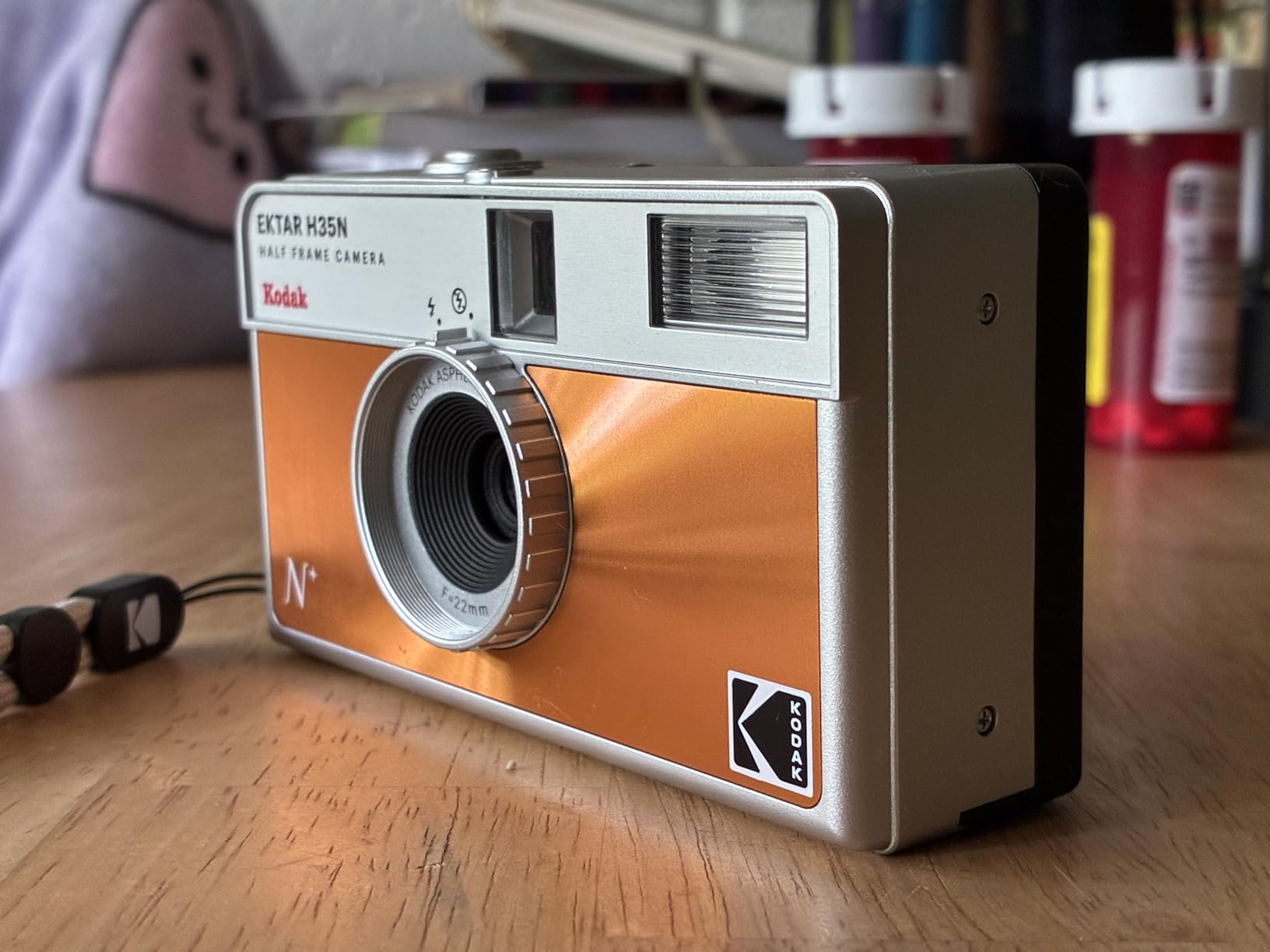 Kodak EKTAR H35N Half Frame Film Camera, 35mm, Reusable, Focus-Free, Bulb Function, Built-in Star Filter, Coated Improved Lens (Striped Black) customer photo 1