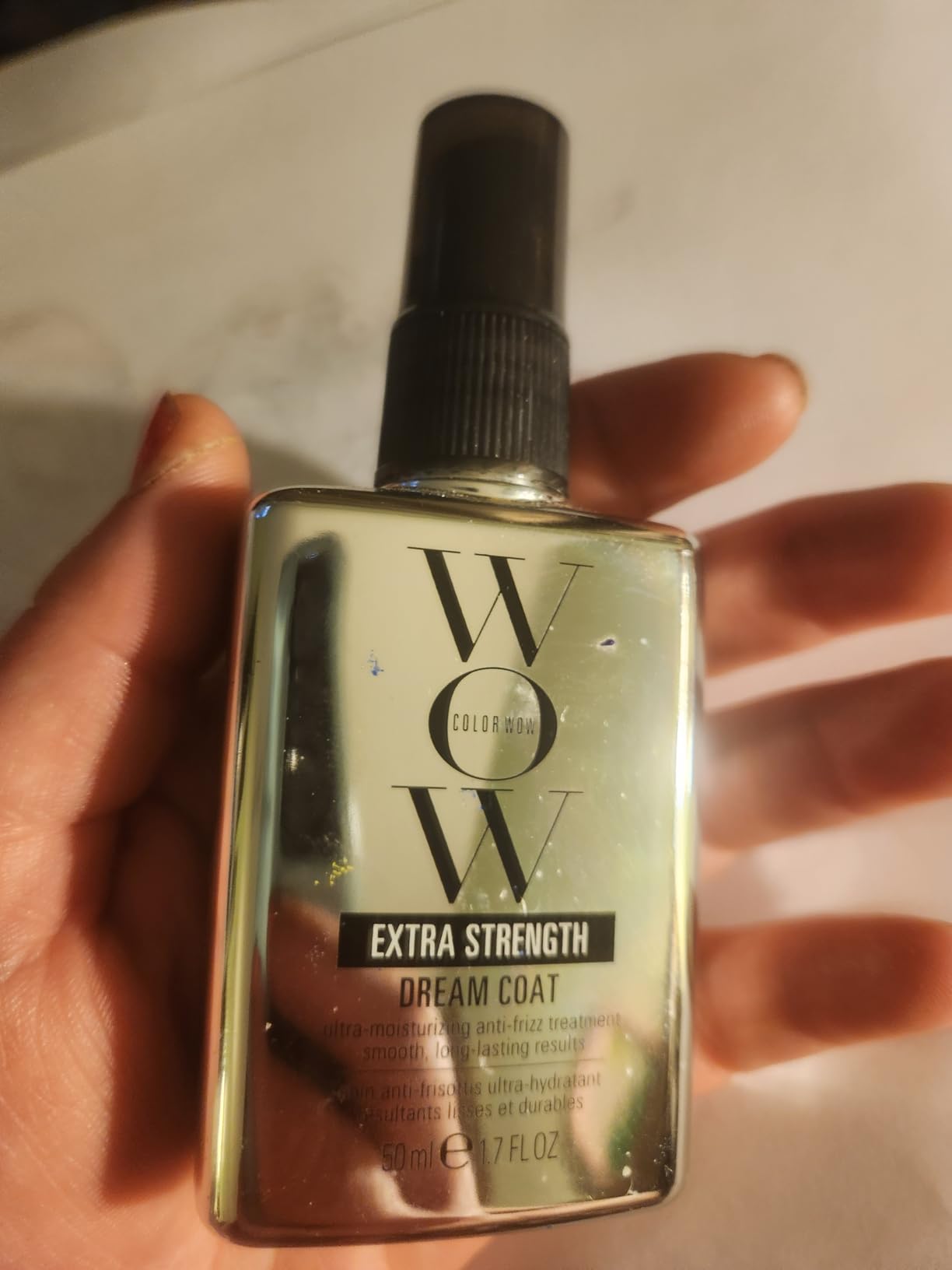 COLOR WOW Extra Strength Dream Coat - Powerful ultra moisturizing, anti humidity treatment for extremely frizz prone hair, glassy smooth, straight + resistant styles up to 3-4 washes customer photo 1