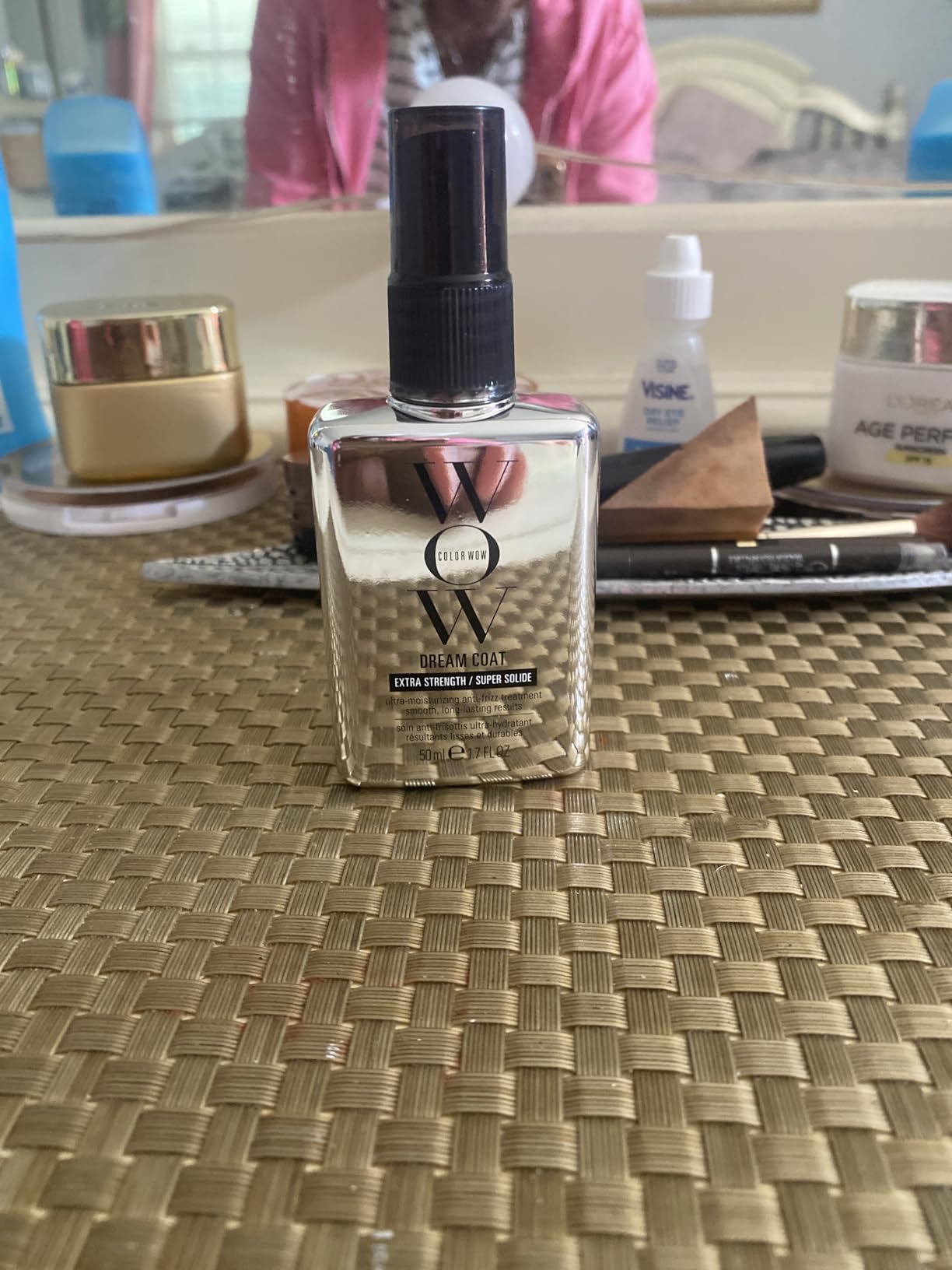 COLOR WOW Extra Strength Dream Coat - Powerful ultra moisturizing, anti humidity treatment for extremely frizz prone hair, glassy smooth, straight + resistant styles up to 3-4 washes customer photo 2