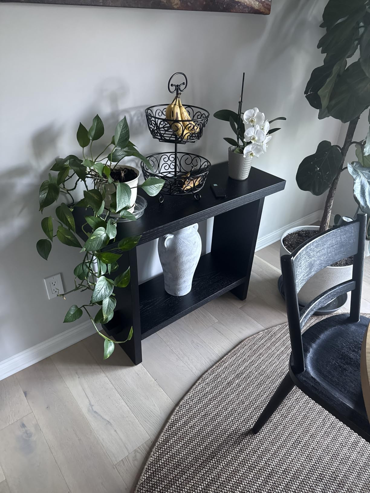 Nathan James Virgo Wood Accent Storage Console Sofa Table, for Entryway, Hallway or Living Room, Warm Pine customer photo 1