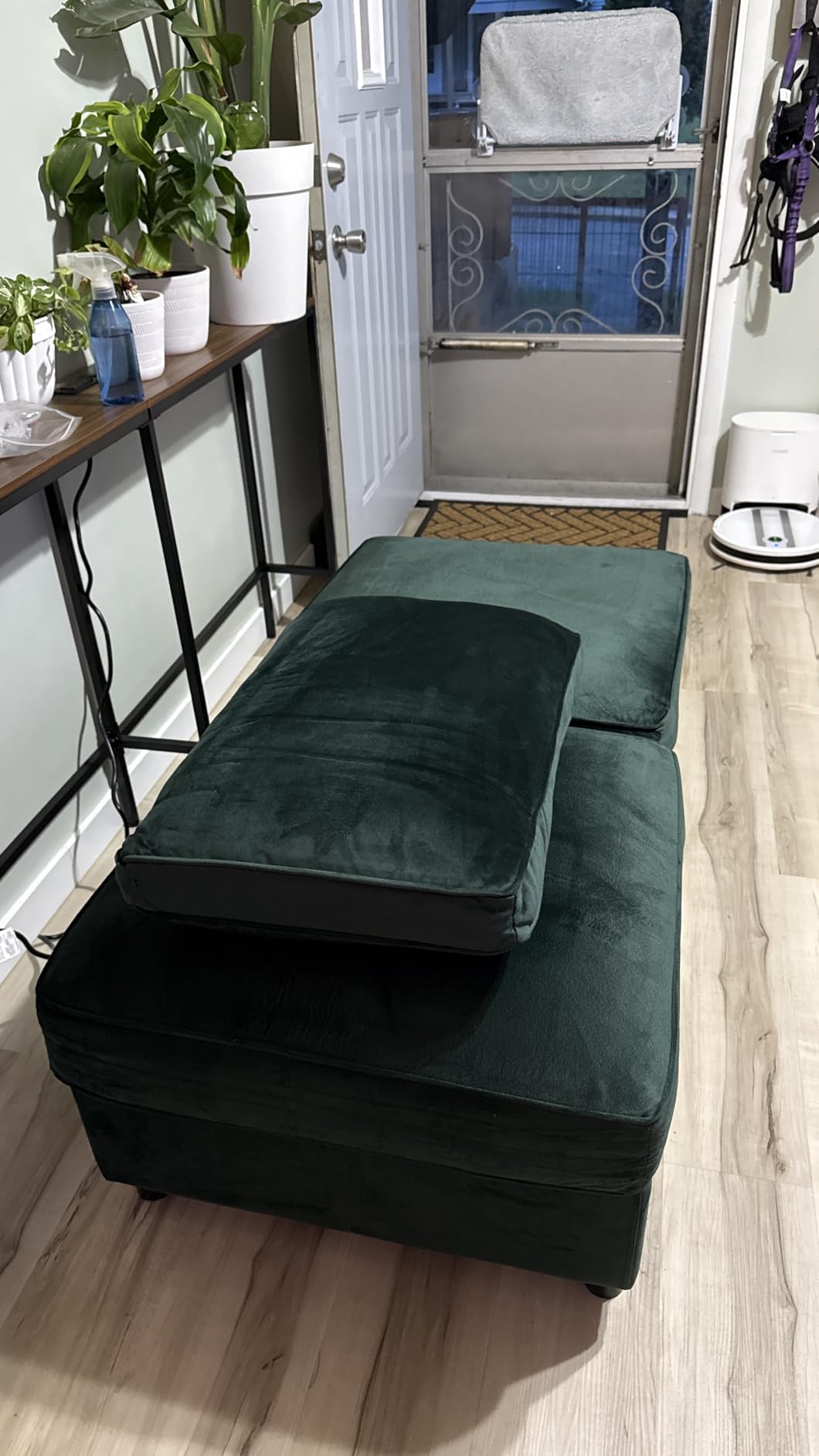 Belffin Modular Sectional Sofa Couch with Reversible Chaise Velvet L Shaped Couch Sofa with Storage 4-seat Convertible, Black customer photo 2