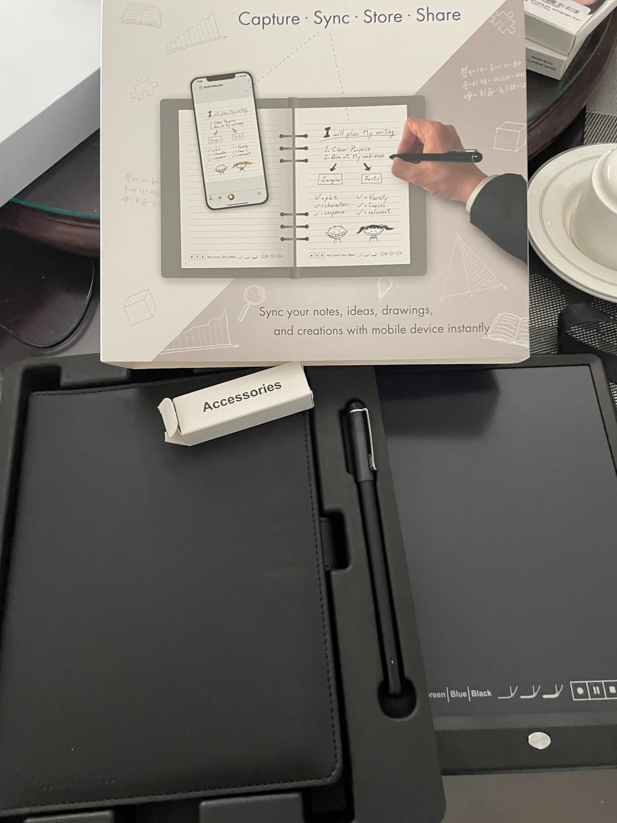 Ophayapen Smart Pen for Note Taking with Digital Smart Notebook and Writing Board, Real-time Sync for Digitizing, Convert to Text, Storing, Sharing Paper Notes via APP on Smartphone(Android and iOS) customer photo 2