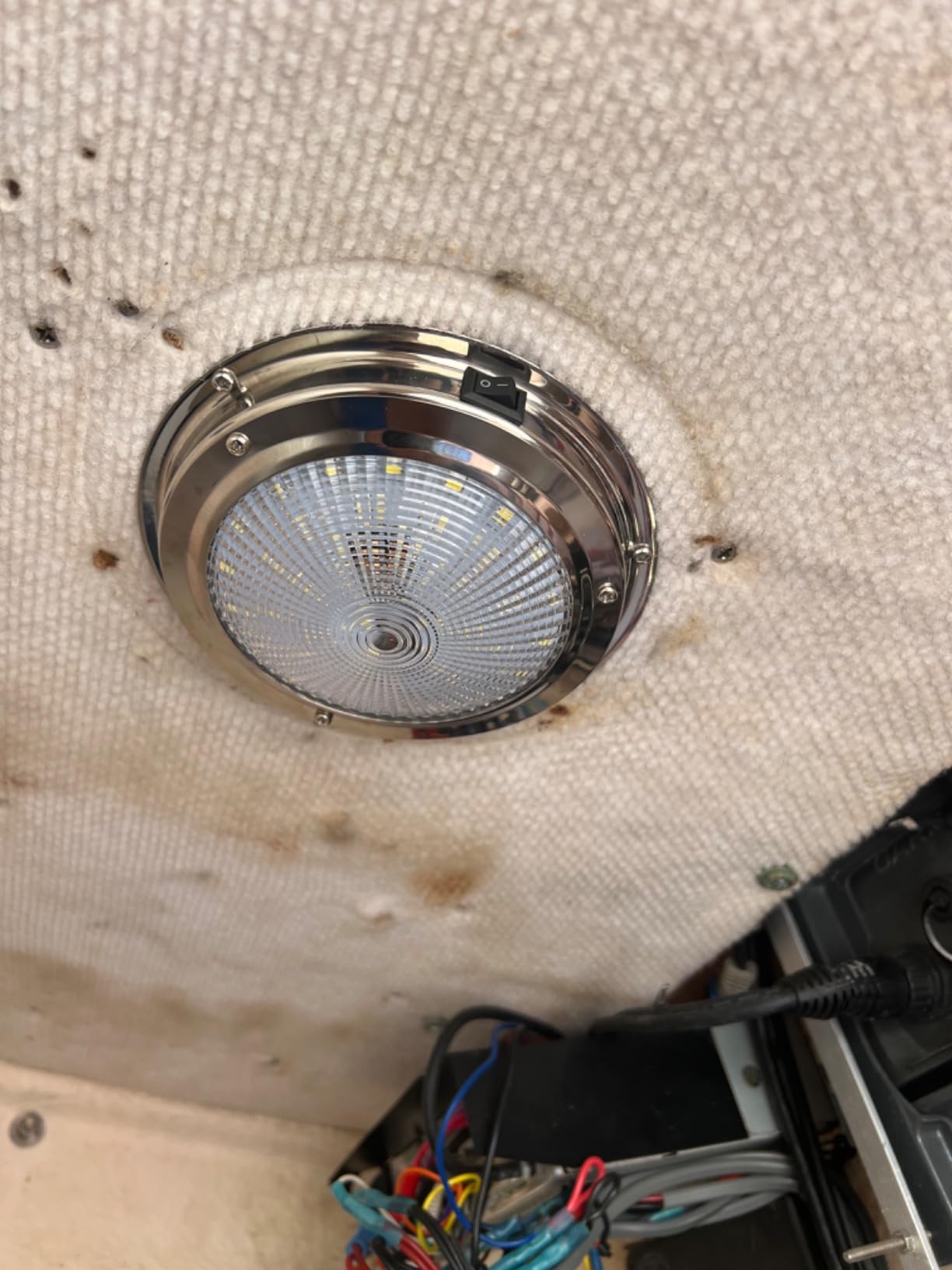 RVZONE Marine Boat Dome Light 12V LED Boat Interior Lights with Toggle Switch 5.5