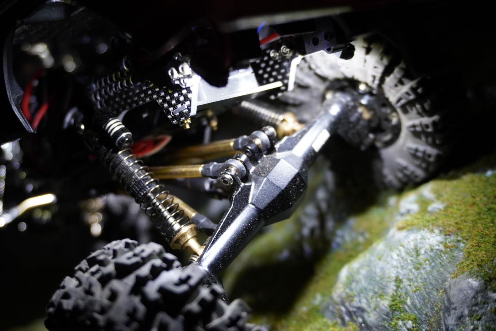 INJORA Brass & Aluminium 59mm Shocks- Long Threaded Shock Absorber Oil Damper for TRX4M TRX4MT 1/18 RC Crawler Upgrade customer photo 1