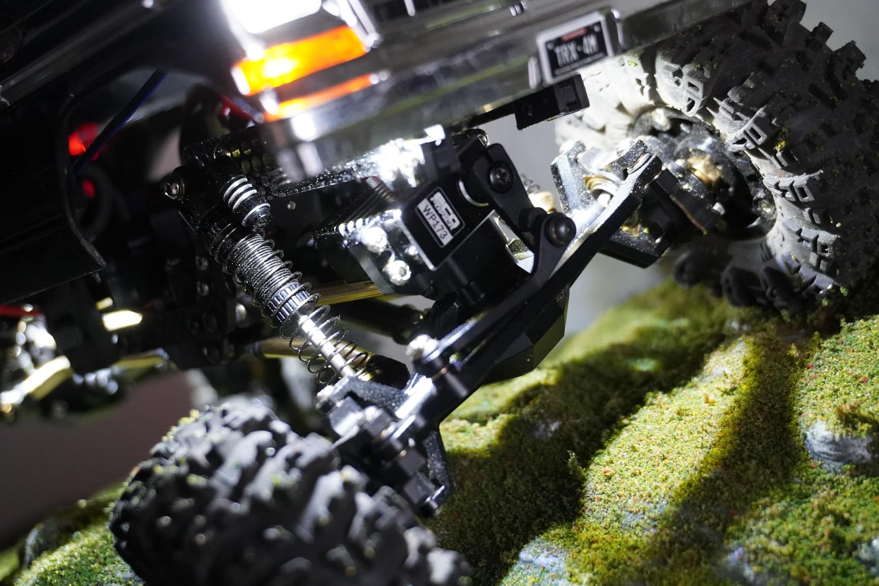 INJORA Brass & Aluminium 59mm Shocks- Long Threaded Shock Absorber Oil Damper for TRX4M TRX4MT 1/18 RC Crawler Upgrade customer photo 2