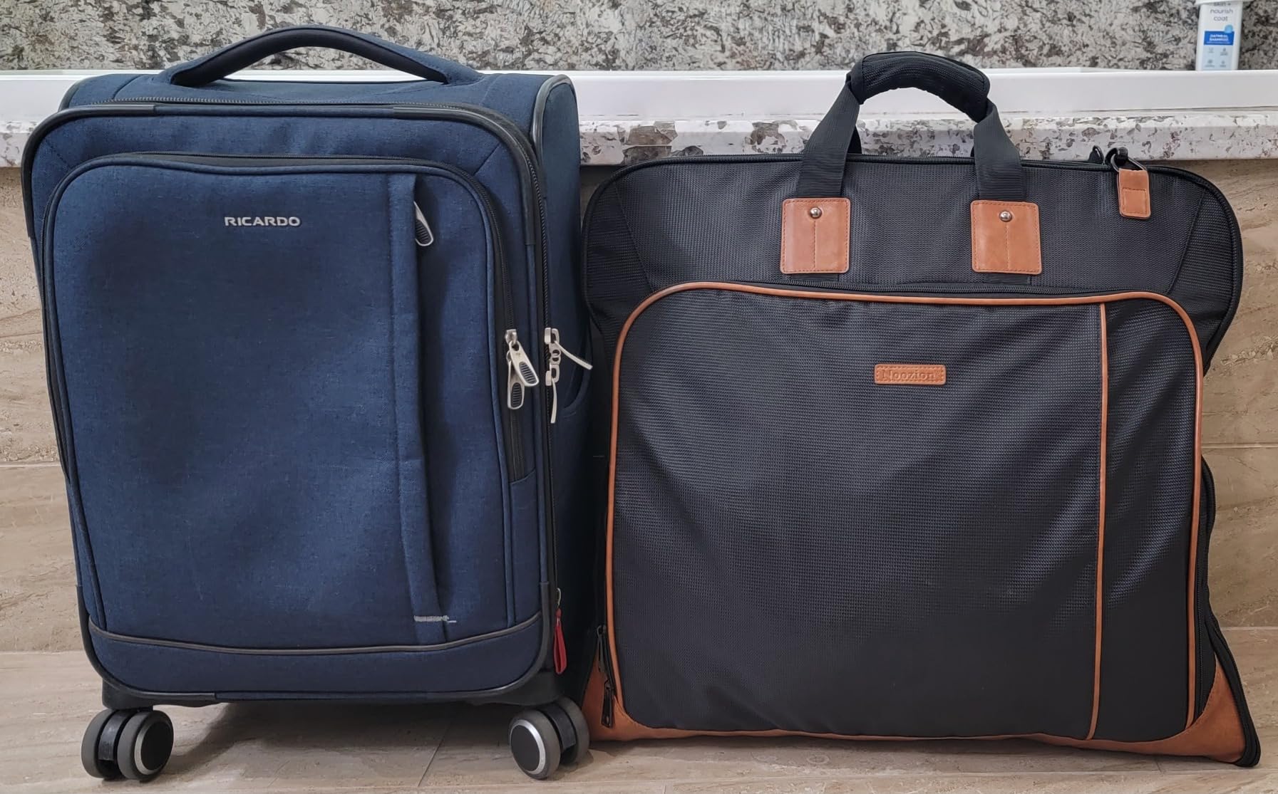 Noozion Garment Bag for Travel, Large Carry On Suit Bag for Business Up to 3 Suits, Wrinkle Free Garment Bag for Hanging Clothes with Shoulder Strap, Laptop Compartment, and Wet-Dry Pocket customer photo 2