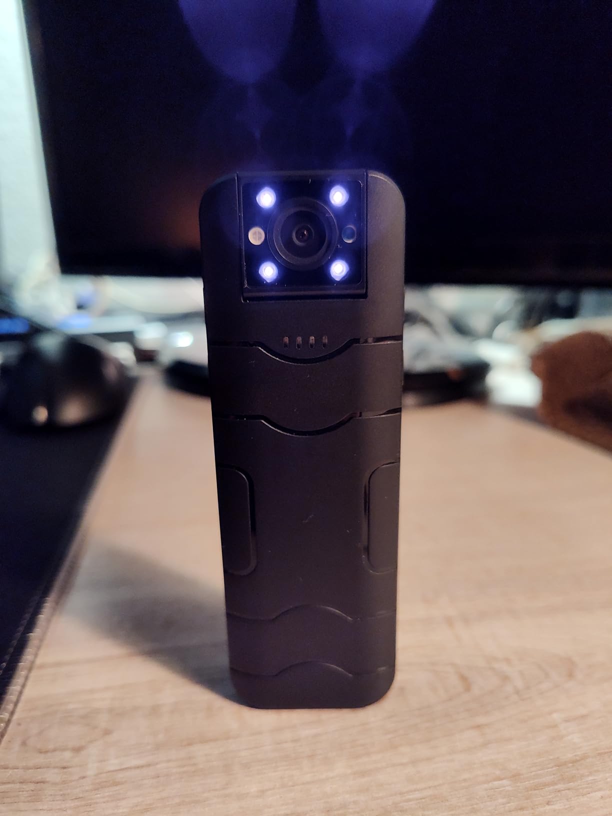 Body Camera with Audio and Video Recording, HD 1080P Body Cam with 180 Degree Rotating Lens, 6HR Battery, IR Cut Auto Night Vision, 128GB Body Worn Camcorder, for Personal Civilians, Police Law Enforcement customer photo 1