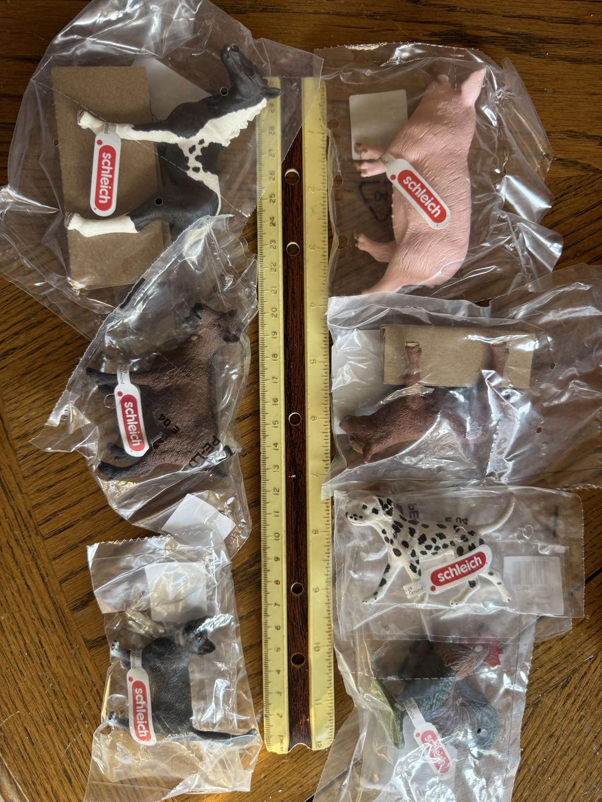 Schleich Farm World - 7 PC Farm Animal Playset with Dog, Cat, Pig, Goat, Rooster, Baby Horse and Cow Toys - Realistic Barnyard Figurines - Fun Educational Figures For Kids and Toddlers Ages 3+ | 77533 customer photo 1