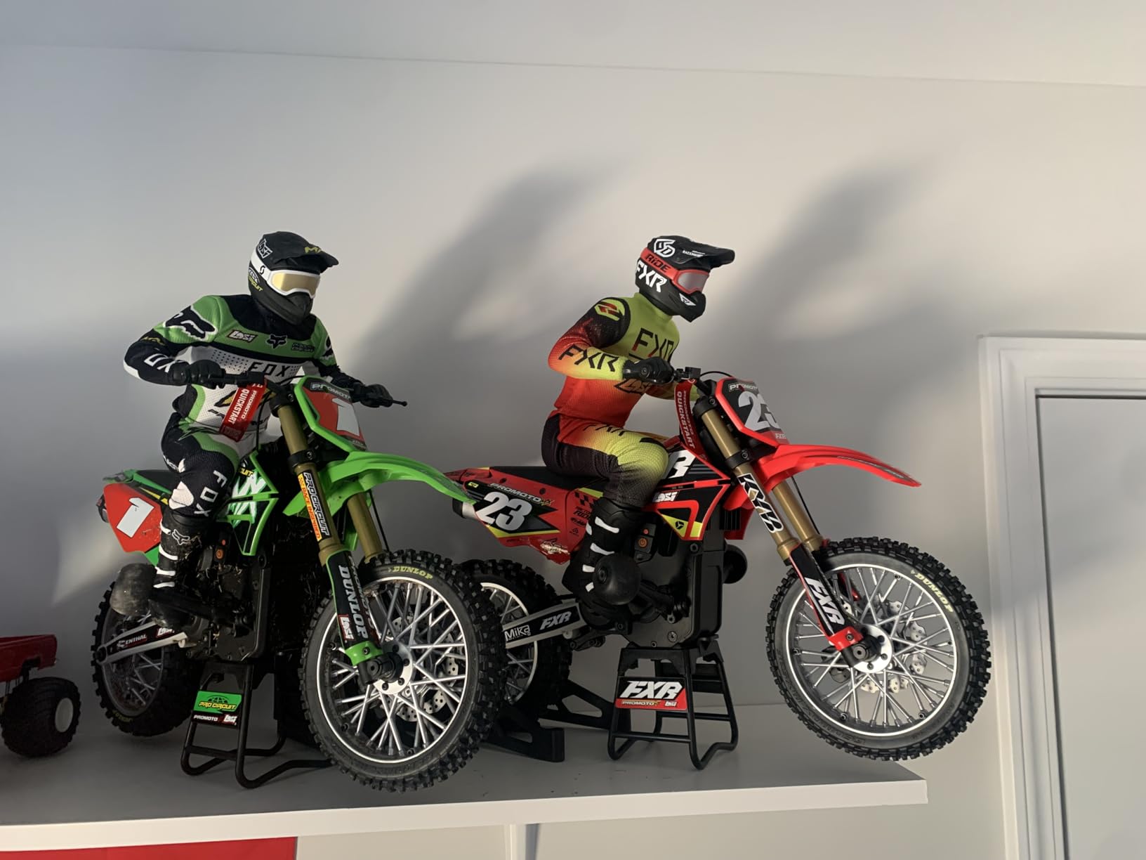 Losi RC Motorcycle Promoto-MX 1/4 Motorcycle Ready-to-Run Battery and Charger Not Included FXR LOS06000T1 Red customer photo 1