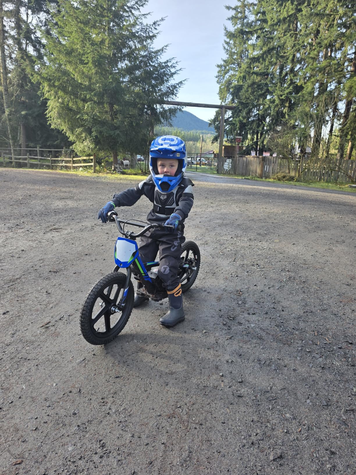 AIII Lightweight Electric Motorcycle for Kids, 150W Up to 10MPH, 24V Detachable Battery, Dual Brakes Electric Balance Bike for Ages 3-6 customer photo 1