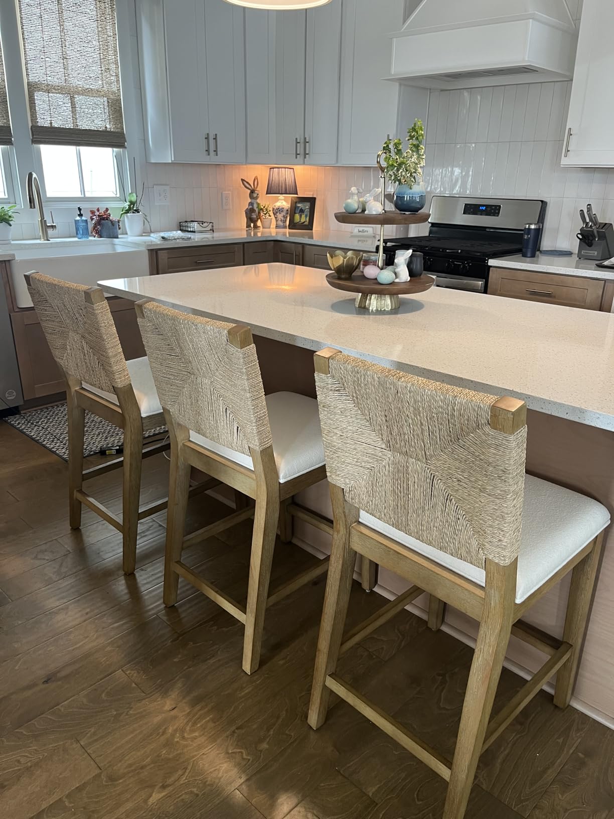 Nathan James Beacon Boucle Bar Stool customer photo 1