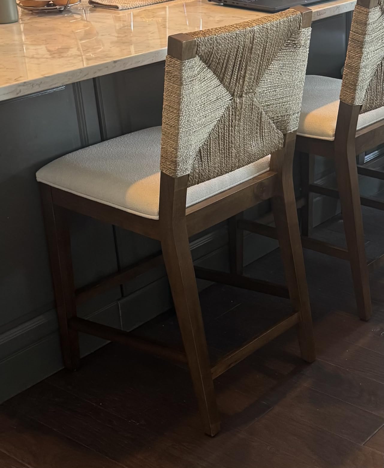 Nathan James Beacon Boucle Bar Stool customer photo 2