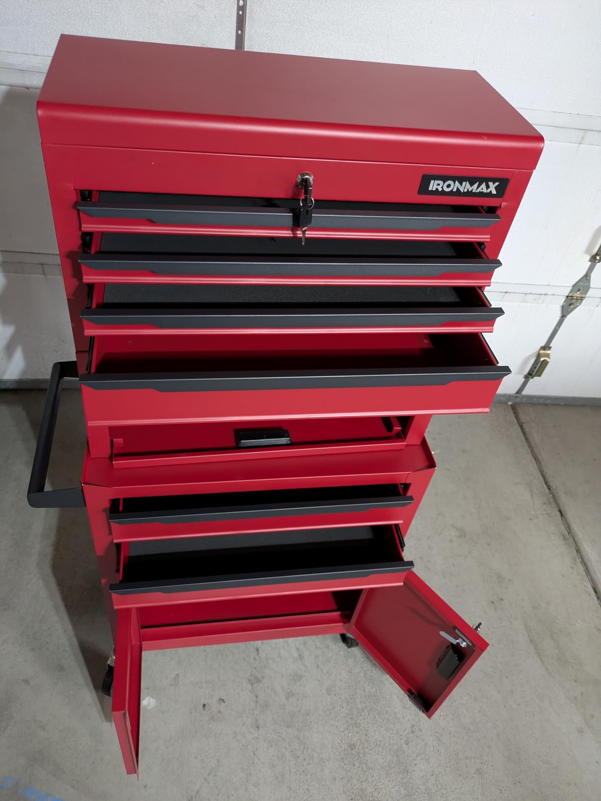 Goplus Tool Chest, 6 Drawers 3-in-1 Extra Large Tool Storage Cabinet with 4