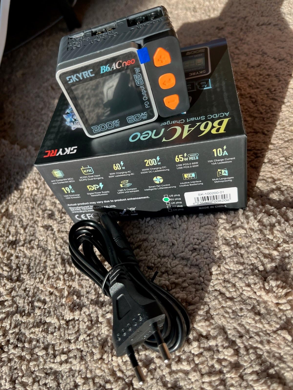 SKYRC 2023 Updated B6AC Neo Balance Charger 200W DC / 60W AC. Tiny Smart Charger for RC Battery. Compatible with LiPo/Life/LiIon/LiHV Battery(1-6s) /NiMH/NiCd (1-15s) Batteries customer photo 1