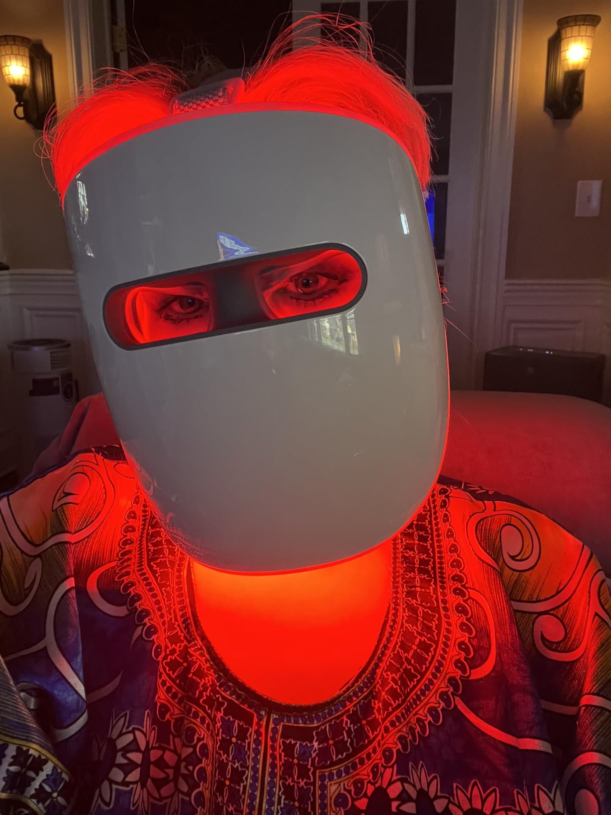 HIME SAMA LED Face Mask, 8 Color LED Mask for Face Skin Care, FSA,HSA Eligible, Red Light Mask for Face, Infrared, Red & Blue Light Mask, Wrinkle Reduction, Wireless. (Miracle ACE RB-081) customer photo 1