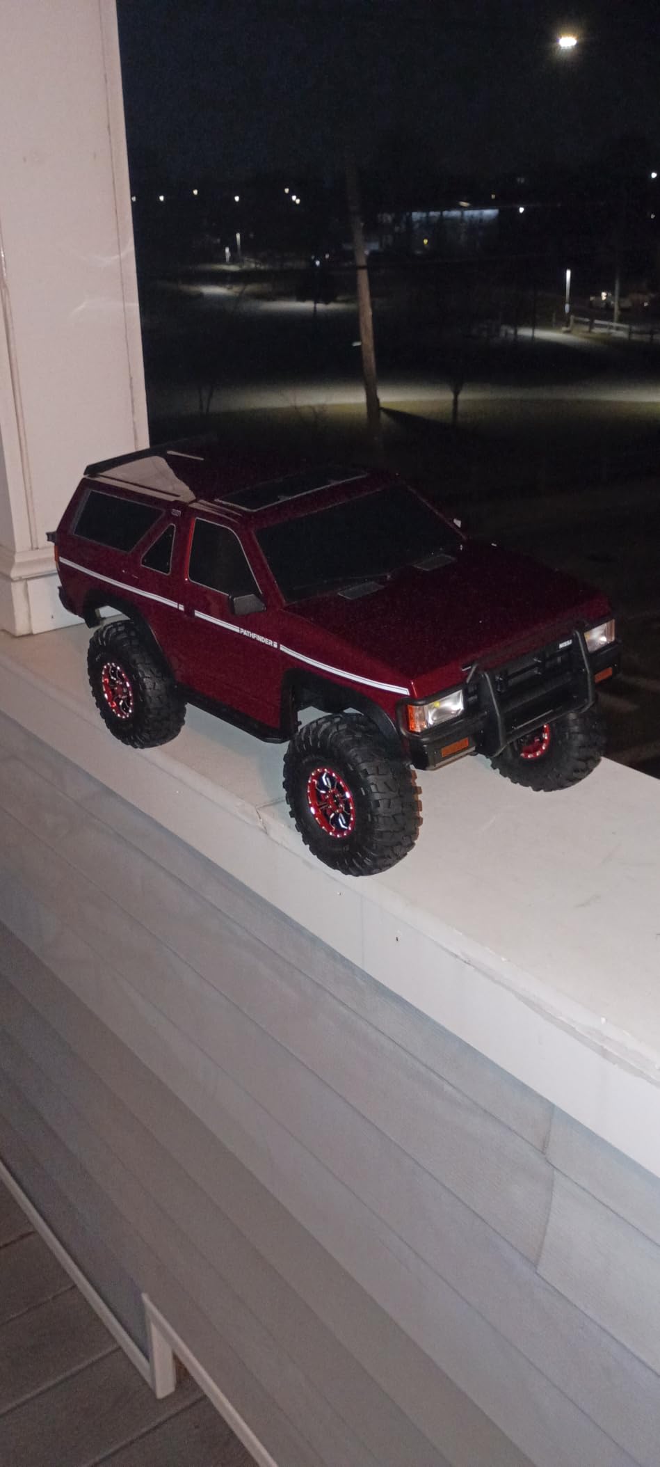 RcarmumbWow 1.9IN Beadlock Wheels Adjustable 4 Offsets for 1/10 SCX10 TRX4 TRX6 Gen8 D90 VS4-10 MST CFX RC Crawler Car,RC 1.9 Beadlock Rims 1.9 Beadlock Wheels Adjustable Rims,4Pack,Red customer photo 2