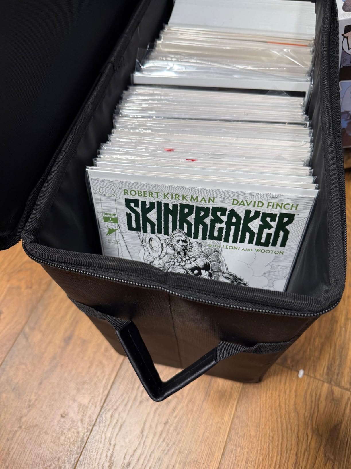 Graded Comic Book Storage for 30 Comics, Fireproof & Water-Resistant & Moistureproof Stackable CGC Comic Book Box with Label Window and Lock, Comic Book Case with Internal Triple Dividers customer photo 2