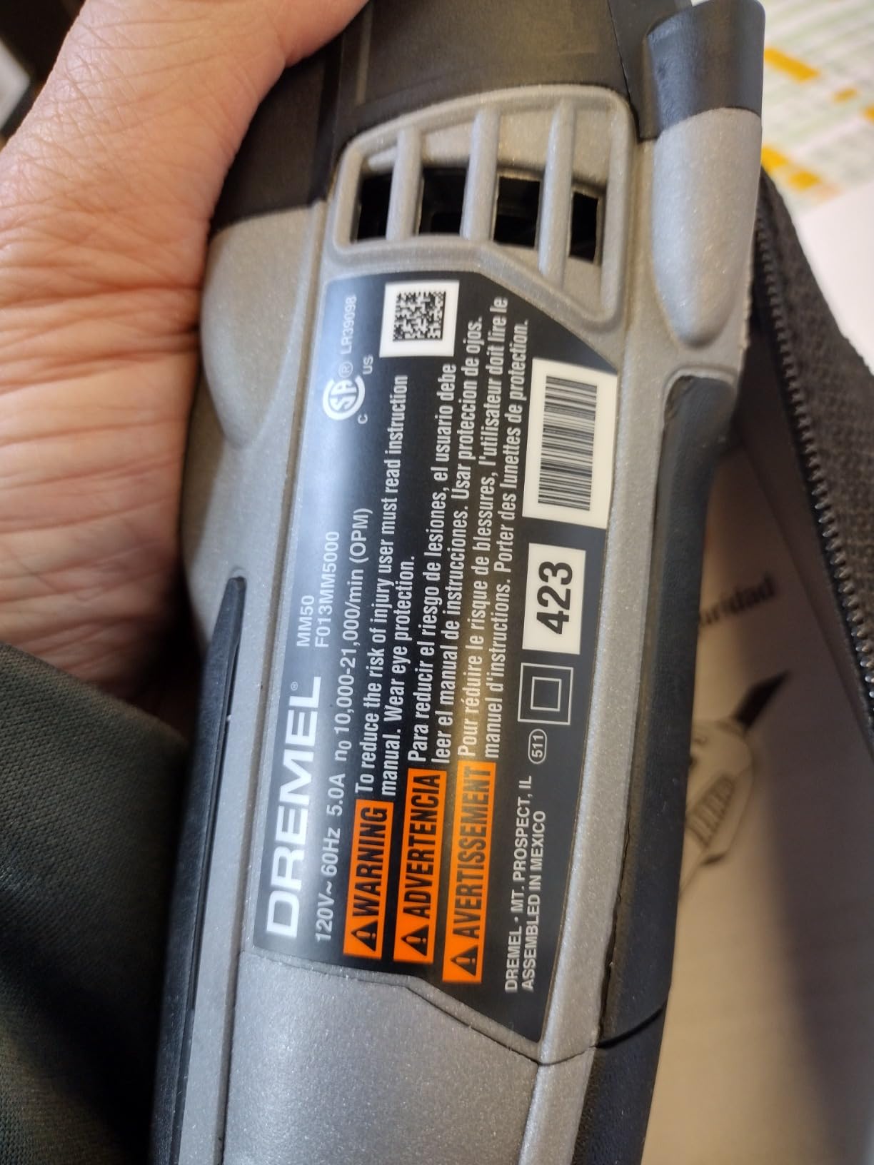 Dremel Multi-Max MM50-02 5 Amp Variable Speed Corded Oscillating Multi Tool Kit with 16 Accessories and Storage Bag customer photo 1