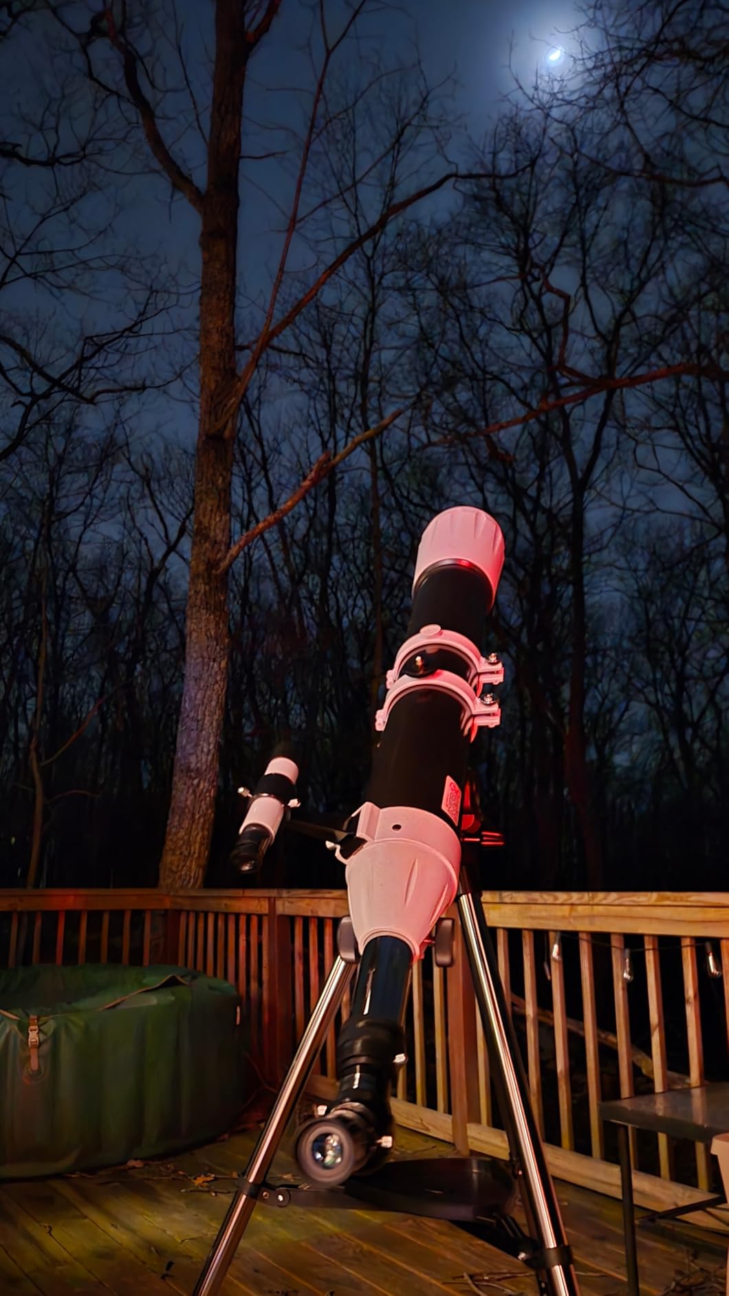 Hawkko Telescope, 90mm Aperture 900mm Astronomical Refractor Telescope for Adults High Powered - Multi-Coated Professional Telescopes for Astronomy Beginners with AZ Mount, Carry Bag, Phone Adapter customer photo 1