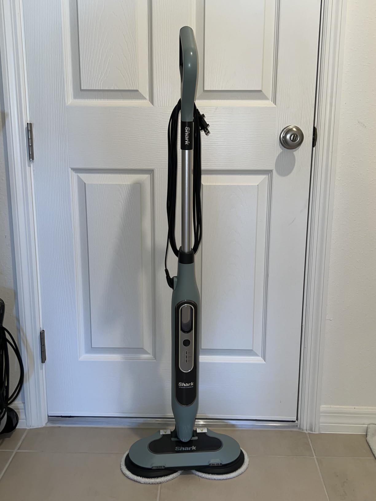 Shark Steam & Scrub Steam Mop, All-in-One Scrubbing and Sanitizing Hard Floor Cleaner, LED Headlights, S8001 customer photo 1