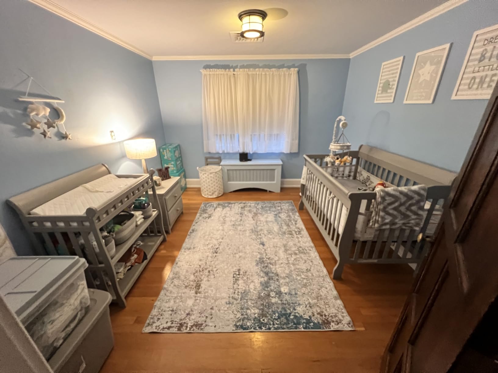 Simmons Kids Carter 6-in-1 Convertible Crib - Greenguard Gold Certified, Bianca White customer photo 2