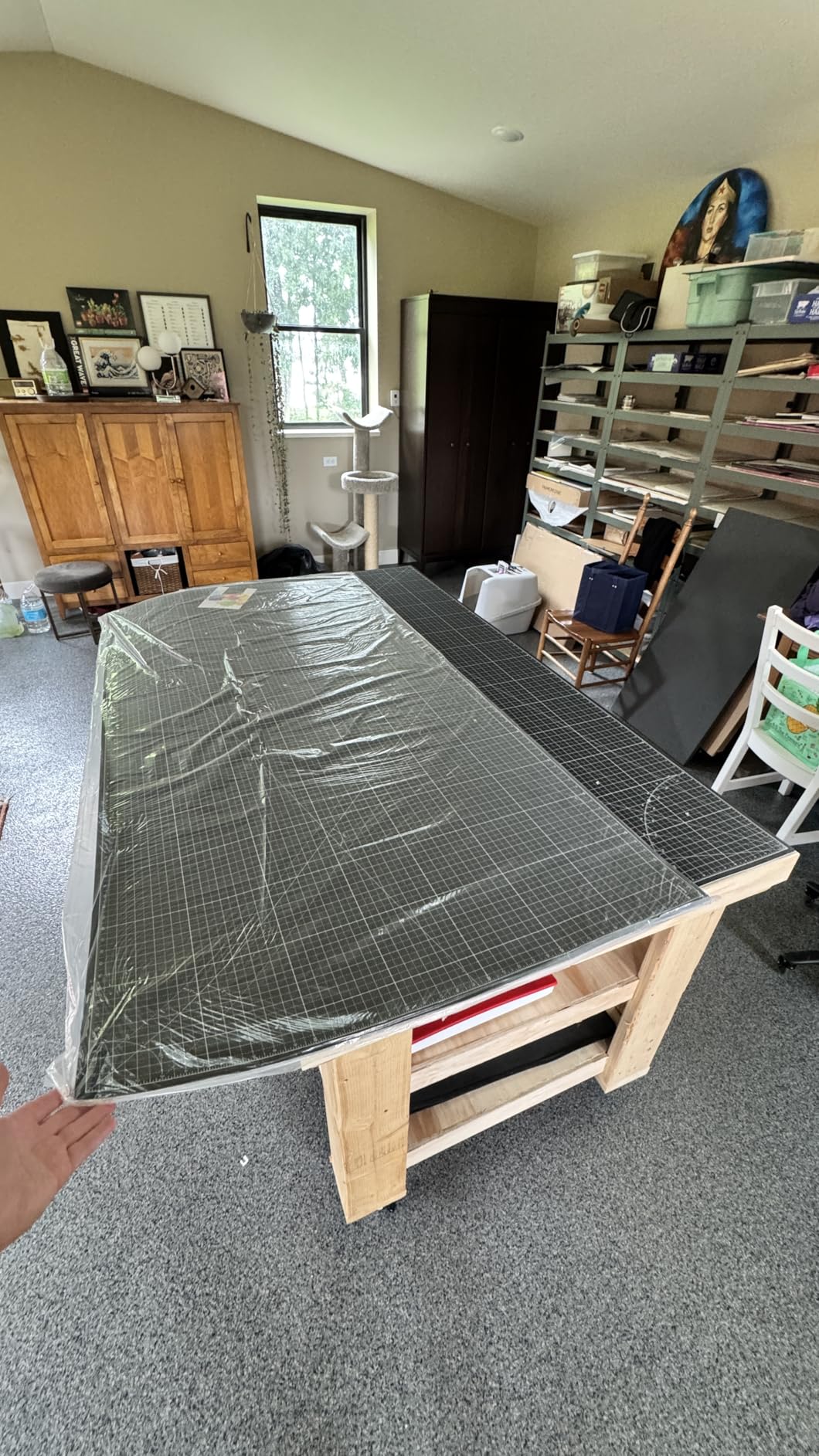 Elan Cutting Mat 36x60 Black & Taupe, Extra Large Self Healing Cutting Mat 36 x 60 Inch, 5-Ply Craft Board Black, Hobby Board for Sewing and Quilting customer photo 1